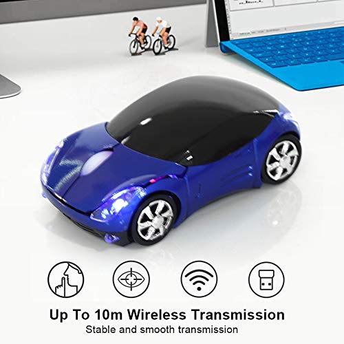Elprico 2,4 GHz Wireless Mouse, 1600 DPI Wireless Mouse Optische Maus für Mac/ME/Windows PC/Tablet Gaming Office (Blau) Bild 4