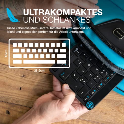 JLab Go Bundle Tastatur Maus Set Kabellos - Bluetooth Maus und Tastatur Klein mit 2,4 GHz Funk, Multi-Device Funktastatur mit Maus, Wireless Keyboard & Mouse für Mac/PC/Tablet/iPad/Laptop/Android Bild 3