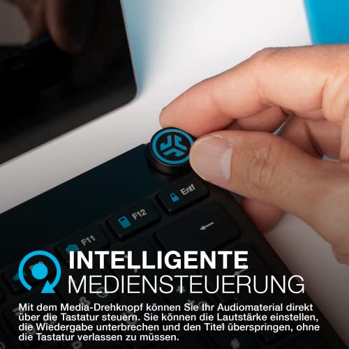 JLab Go Bundle Tastatur Maus Set Kabellos - Bluetooth Maus und Tastatur Klein mit 2,4 GHz Funk, Multi-Device Funktastatur mit Maus, Wireless Keyboard & Mouse für Mac/PC/Tablet/iPad/Laptop/Android Bild 5
