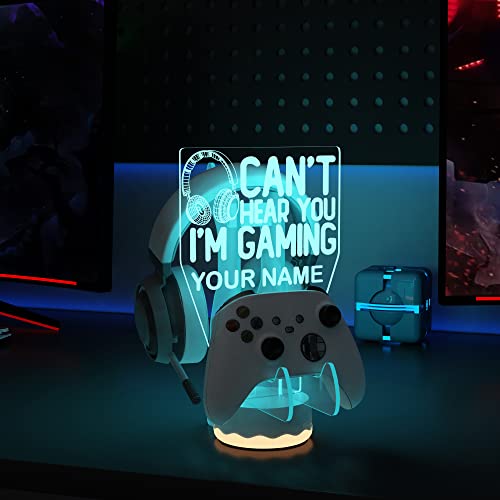 Ammonite Personalisierter Kopfhörer-Controller-Ständer, beleuchtet, 16 Farben, 3D-LED-Leuchten, Headset, Gamepad-Halterung, Spiele-Controller-Aufhänger für alle universellen Gaming-PC-Zubehör Bild 5