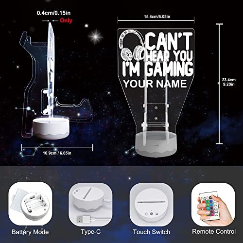 Ammonite Personalisierter Kopfhörer-Controller-Ständer, beleuchtet, 16 Farben, 3D-LED-Leuchten, Headset, Gamepad-Halterung, Spiele-Controller-Aufhänger für alle universellen Gaming-PC-Zubehör Bild 6