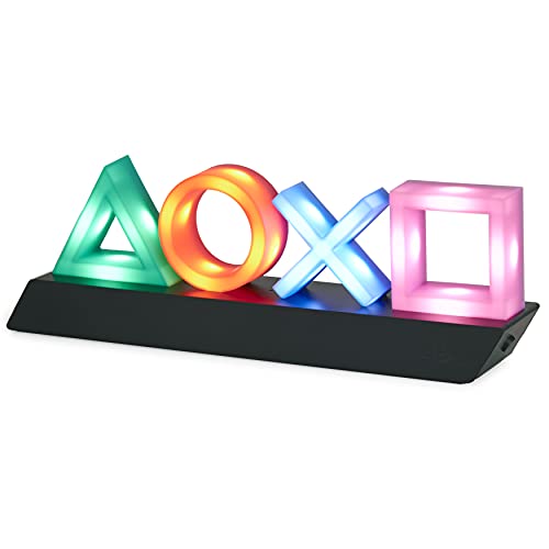 THE G-LAB K-Stand Radon Gaming Kopfhörer Stander - RGB-Hintergrundbeleuchtung, USB-Hub 2 x 2,0, rutschfeste Basis & Paladone PlayStation Icons Light mit 3 Lichtmodi 31 x 7 x 11 cm Bild 5