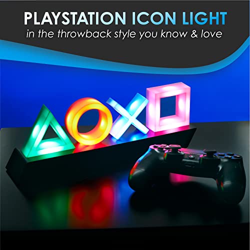 THE G-LAB K-Stand Radon Gaming Kopfhörer Stander - RGB-Hintergrundbeleuchtung, USB-Hub 2 x 2,0, rutschfeste Basis & Paladone PlayStation Icons Light mit 3 Lichtmodi 31 x 7 x 11 cm Bild 6