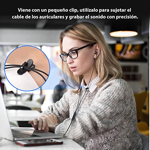 PC-Headset mit Mikrofonen, Geräuschunterdrückung USB-Headset für Notebook, Gaming Kopfhörer USB A mit Audio-Steuerung, Stummschaltung, Headset für leichte Spiele für Büro Live-Übertragung PS 4 PS 5 Bild 4