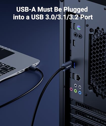 Syntech Link Kabel 5M, Kompatibel mit Oculus Meta Quest 3/3S, Quest2/1/Pro und Pico 4, PC Steam VR Zubehör, High Speed Datenübertragung, USB 3.0 zu USB C Kabel für VR und Gaming PC, Schwarz Bild 6