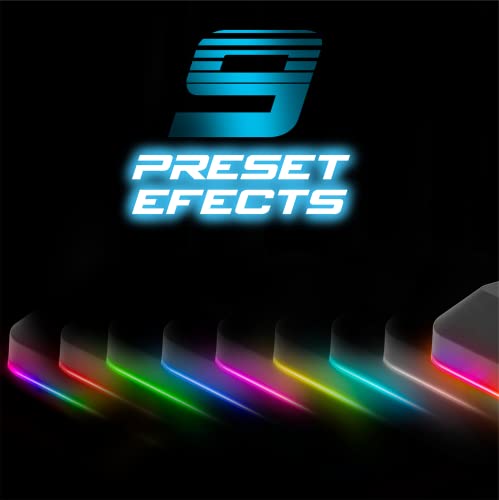 Spirit Of Gamer RGB-Gaming-Kopfhörerständer, virtueller 7.1-Sound, rutschfester und heller Ständer, 2 USB-Anschlüsse im Lieferumfang enthalten, LED-Hintergrundbeleuchtung, Schreibtisch-Headset-Ständer Bild 4