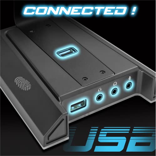 Spirit Of Gamer RGB-Gaming-Kopfhörerständer, virtueller 7.1-Sound, rutschfester und heller Ständer, 2 USB-Anschlüsse im Lieferumfang enthalten, LED-Hintergrundbeleuchtung, Schreibtisch-Headset-Ständer Bild 7
