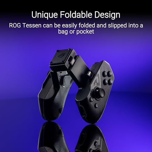 ASUS ROG Tessen Mobile Gaming Controller (Smartphone Controller, Aura RGB Beleuchtung, 18W Passthrough-Schnellladung, Latenzfrei mit 500 Hz über USB Typ C, anpassbare Tastenbelegung) Bild 2