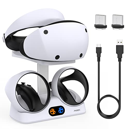FASTSNAIL Ladestation für PlayStation VR2, vertikaler PS VR2 Headset- & Sense Controller-Ladehalter mit USB-C-Kabel, PS VR2 Zubehör Bild 1