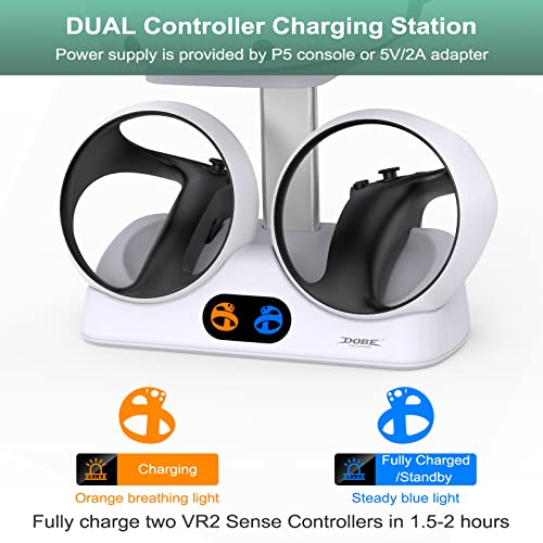 FASTSNAIL Ladestation für PlayStation VR2, vertikaler PS VR2 Headset- & Sense Controller-Ladehalter mit USB-C-Kabel, PS VR2 Zubehör Bild 2