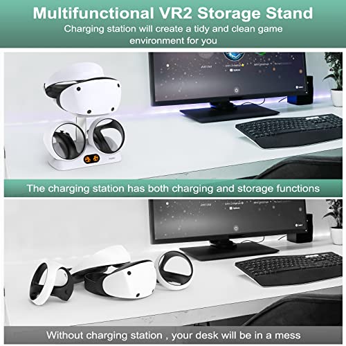 FASTSNAIL Ladestation für PlayStation VR2, vertikaler PS VR2 Headset- & Sense Controller-Ladehalter mit USB-C-Kabel, PS VR2 Zubehör Bild 5