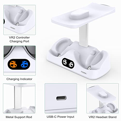 FASTSNAIL Ladestation für PlayStation VR2, vertikaler PS VR2 Headset- & Sense Controller-Ladehalter mit USB-C-Kabel, PS VR2 Zubehör Bild 6