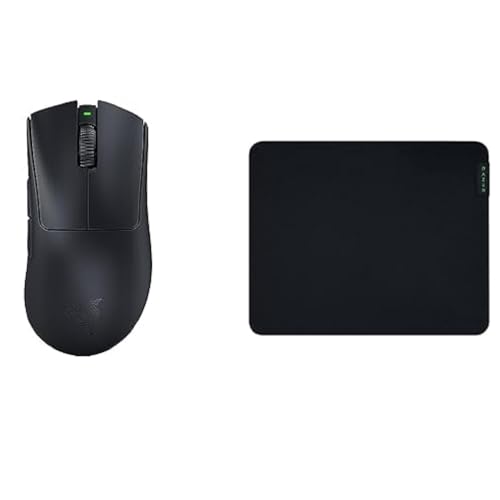 Razer DeathAdder V3 Pro - Kabellose ergonomische Esports-Maus Schwarz & Gigantus V2 Medium - Weiches Gaming-Mauspad Bild 1