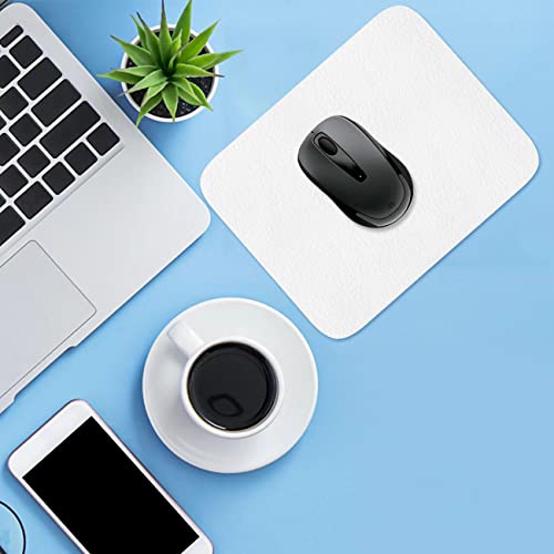 Weißes Leder-Mauspad mit wasserfesten Eigenschaften, Litchi-Texturoberfläche, Rutschfester Unterseite, weicher und bequemer Haptik, für Büro und Gaming,10 * 8 Zoll Bild 6