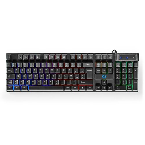 NEDIS Gaming Combo Kit - 5-in-1 - Tastatur, Headset, Maus und Mauspad - Schwarz - AZERTY - FR-Layout Bild 4