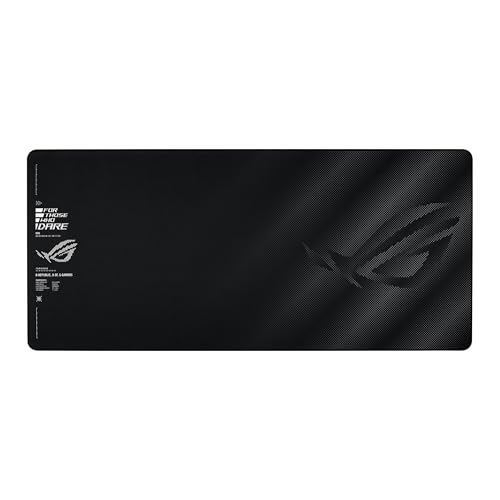 ASUS ROG Sheath II XXL Gaming-Mauspad (900 x 400 mm großes Mousepad, kühlendes Gewebe, optimierte Oberfläche für Esport und Gaming, ausfransungssichere, flach genähte Kanten, Schwarz) Bild 1