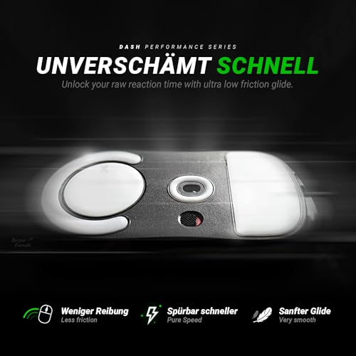 SensoryBoost DPS Glides (2er Set) kompatibel mit Roccat Kone XP, PRO - Ultra Schnell, Abgerundet, Langlebig - PTFE - Ersatz-Mausfüße, Skates – Gaming Maus Upgrade Zubehör Bild 2