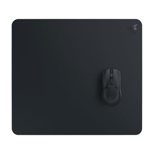 Razer Atlas - Glasmausmatte - Premium gehärtetes Glas-mauspad (Mikrogeätzte Ultra-Glatte Oberfläche, Schmutz- und kratzabweisend, Leisere Mausbewegungen, 450 x 400 x 5mm) Schwarz Bild 1
