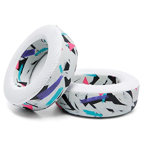 WC Freeze Virtuoso – Ersatz-Ohrpolster aus Hybridgewebe mit Kühlgel für das Corsair Virtuoso Gaming-Headset, hergestellt von Wicked Cushions, verbesserte Dicke und Schallisolierung | 90's White Bild 6