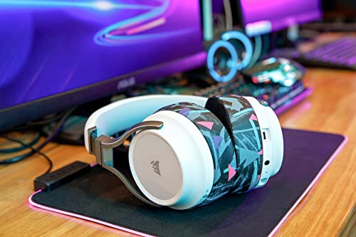 WC Freeze Virtuoso – Ersatz-Ohrpolster aus Hybridgewebe mit Kühlgel für das Corsair Virtuoso Gaming-Headset, hergestellt von Wicked Cushions, verbesserte Dicke und Schallisolierung | 90's Black Bild 3