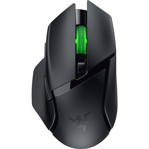 Razer Basilisk V3 X HyperSpeed - Kabellose Gaming-Maus (Ikonische Ergonomische Form mit 9 Anpassbaren Bedienelementen, HyperSpeed Wireless, 5G Advanced 18K Optical Sensor, Chroma RGB) Schwarz Bild 1