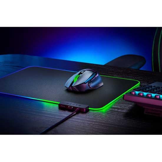 Razer Basilisk V3 X HyperSpeed - Kabellose Gaming-Maus (Ikonische Ergonomische Form mit 9 Anpassbaren Bedienelementen, HyperSpeed Wireless, 5G Advanced 18K Optical Sensor, Chroma RGB) Schwarz Bild 2