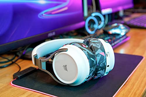 WC Verbesserte Ersatz-Ohrpolster für Corsair Virtuoso Gaming-Headset, hergestellt von Wicked Cushions | Verbesserte Haltbarkeit, Dicke, weicheres Leder und Schalldämmung |90s Black Bild 3