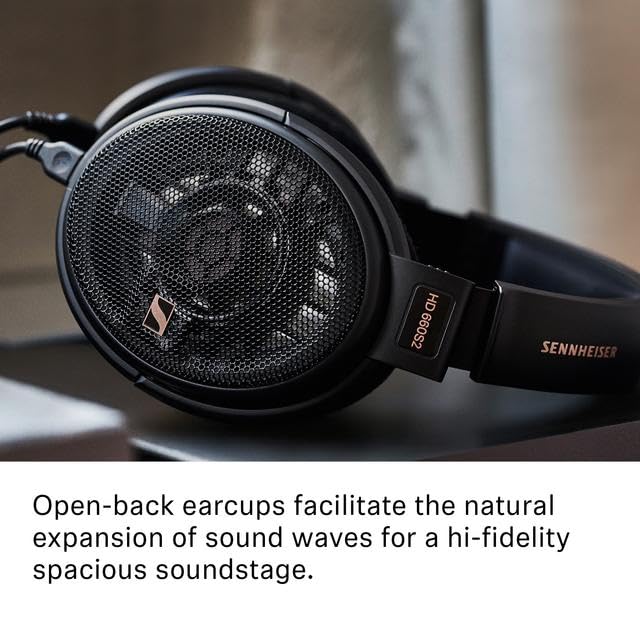 Sennheiser HD 660S2 - Audiophile Open-Ear Over-Ear Kopfhörer mit Kabel, Tiefbass-Erweiterung & Verfeinerter Akustischer Performance, Headphones für PC, Musik, Gaming, Premium Schwarz Bild 4