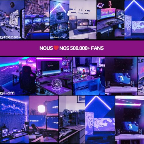 Nyfter - XXL Gaming Mauspad Sakura Weiß 900 x 500mm Premium Fuji Mousepad Size Groß vernähte Kanten langlebig mit high-end Glide und Anti-Rutsch Bild 7