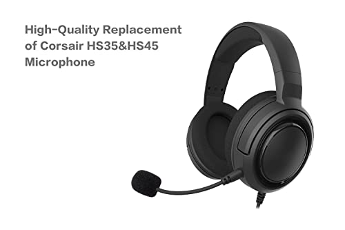 Alphatec Ersatz-Spielmikrofon für Corsair HS35 & HS45 Stereo-Gaming-Headset der Serie auf PS4 PS5 Xbox One PC, abnehmbares 3,5-mm-Boom-Mikrofon mit Geräuschunterdrückung Bild 5