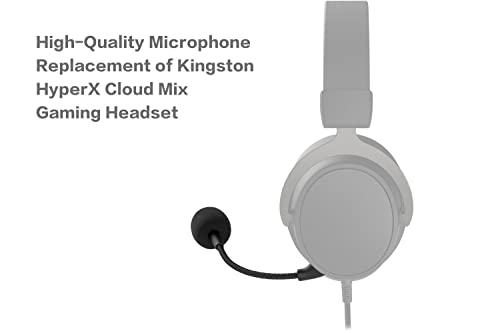 Ersatz-Spielmikrofon für Kingston HyperX Cloud Mix Gaming Headset auf PS4 PS5 Xbox One PC, abnehmbares 3,5-mm-Boom-Mikrofon Bild 2