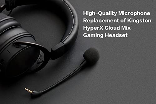 Ersatz-Spielmikrofon für Kingston HyperX Cloud Mix Gaming Headset auf PS4 PS5 Xbox One PC, abnehmbares 3,5-mm-Boom-Mikrofon Bild 4