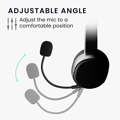 kwmobile Ersatz Kopfhörer Mikrofon kompatibel mit Steelseries Arctis 1 Headset - Gaming Headphones Mikrofon mit 3,5 mm Klinkenstecker - Schwarz Bild 4