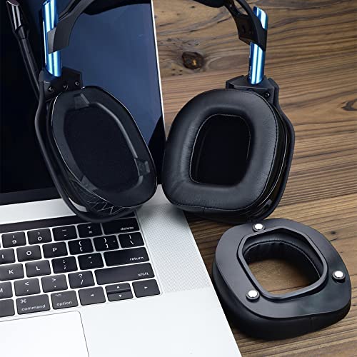 A50 Gen 3 Mod Kit - Ersatz Dickere Ohrpolster Stirnbänder & Schaumstoff für Astro Gaming A50 Wireless Headset Gen 3, Ohrpolster/Cups/Pads, Zubehör mit Magnetclips (Schwarz Proteinleder) Bild 6