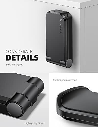Lamicall Headset Halterung, Kopfhörer Ständer - Magnetische Faltbar Kopfhörerhalter, Universal Selbstklebend Kopfhörer Haken für Over Ear Kopfhörer, Gaming Headset Zubehör - Schwarz Bild 6