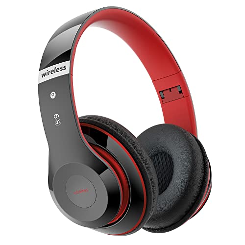 Kabellose Kopfhörer mit 6 EQ Modi, Kopfhörer Over Ear, 65 Std Kopfhörer Kabellos Bluetooth Over Ear mit Eingebautem HD-Mikrofon, FM, SD/TF für Outdoor, Transport, Reisen, Studium Bild 1