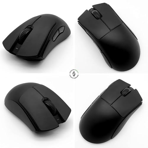 SensoryBoost Maus Grip Tape – kompatibel mit Razer Deathadder V3 Pro (inkl. Zuschnitt-Pad) Schweißabsorbierend, extrem rutschfest & Ultradünn (0,5 mm) – Rückstandsfrei – Gaming Zubehör Bild 2