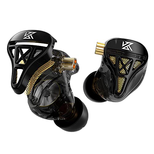 Yinyoo KZ DQS HiFi-In-Ear-Kopfhörer, dynamischer Treiber, kabelgebunden, halboffener Kopfhörer mit starkem Bass, leichte In-Ear-Monitore für Schlagzeuger, Musiker, Sport, Gaming (kein Mikrofon) Bild 1
