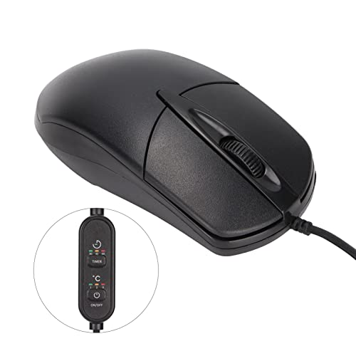 beheizte computermaus,Tbest Beheizte Maus,Beheizbare Maus,Warme Maus Pc-Maus Beheizte Maus 3 Stufen Einstellbar Schwarz Ergonomische 1600 DPI Kabelgebundene Heizungsmaus Für Windows Für Os X-System De Bild 2