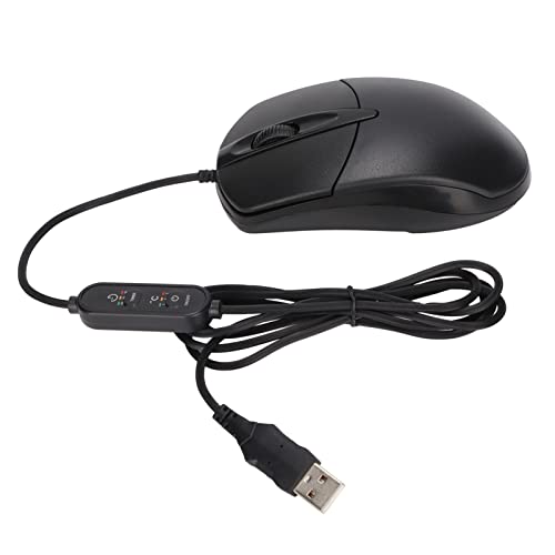beheizte computermaus,Tbest Beheizte Maus,Beheizbare Maus,Warme Maus Pc-Maus Beheizte Maus 3 Stufen Einstellbar Schwarz Ergonomische 1600 DPI Kabelgebundene Heizungsmaus Für Windows Für Os X-System De Bild 7