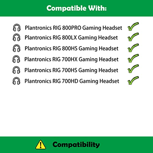 Velours Ersatz Ohrpolster für Plantronics Rig 800 PRO/800LX/800HS/700HX/700HS/700HD Gaming Headset Ersatz-Ohrpolster Bild 2