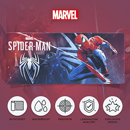 Grupo Erik Mauspad XXL Marvel Spiderman Gaming Mousepad XXL rutschfest und Wasserabweisend Mauspad Groß - Mouse Pad Gaming Schreibtischunterlage PC Zubehör Bild 2