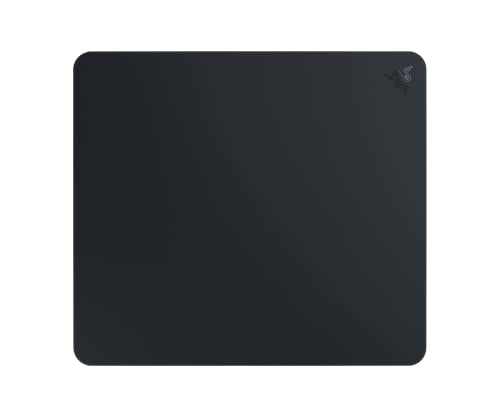 Razer Atlas Gaming-Mauspad aus gehärtetem Glas: ultraglatte, mikrogeätzte Oberfläche, schmutz- und Kratzfest, rutschfeste Unterseite, leise Mausbewegungen, Schwarz Bild 1