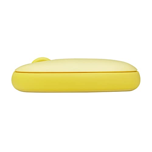 Rapoo M660 Silent kabellose Maus wireless Mouse 1300 DPI Sensor 9 Monate Batterielaufzeit leise Tasten ergonomisch für Rechtshänder und Linkshänder PC & Mac - gelb Bild 4