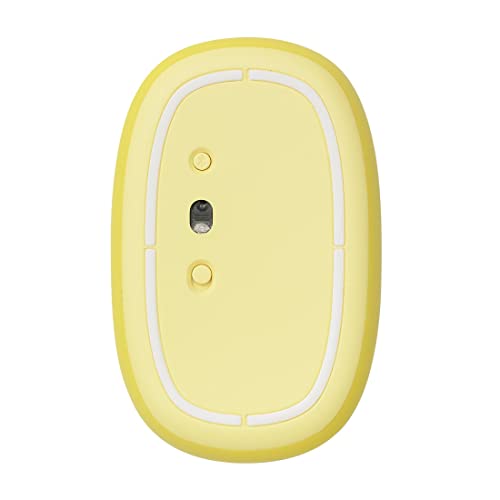 Rapoo M660 Silent kabellose Maus wireless Mouse 1300 DPI Sensor 9 Monate Batterielaufzeit leise Tasten ergonomisch für Rechtshänder und Linkshänder PC & Mac - gelb Bild 5