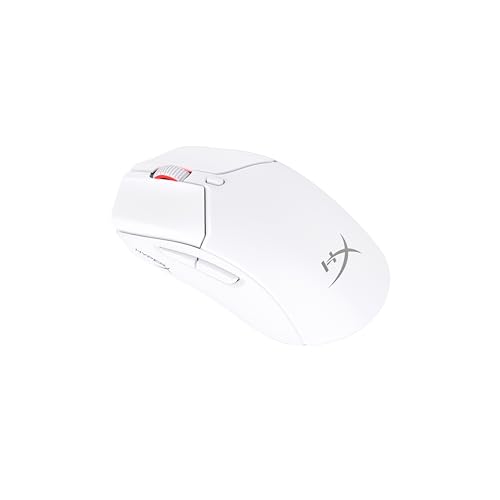HyperX Pulsefire Haste 2, Wireless Gaming-Maus, Dual Mode (2,4 GHz/Bluetooth), 26K Sensor, 26.000 DPI, Bis zu 100 Std Akkulaufzeit, 6 Programmierbare Tasten, RGB, PC/PS5/PS4/Xbox-kompatibel, Weiss Bild 1