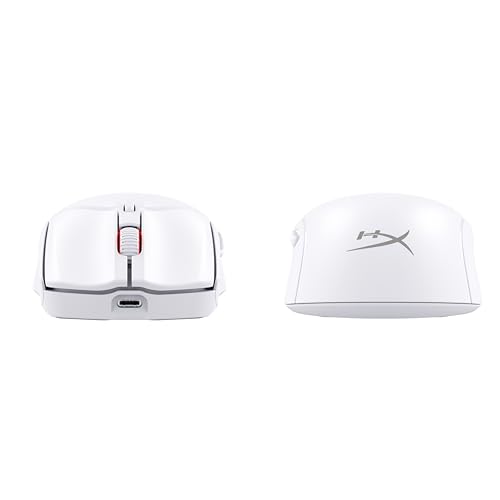 HyperX Pulsefire Haste 2, Wireless Gaming-Maus, Dual Mode (2,4 GHz/Bluetooth), 26K Sensor, 26.000 DPI, Bis zu 100 Std Akkulaufzeit, 6 Programmierbare Tasten, RGB, PC/PS5/PS4/Xbox-kompatibel, Weiss Bild 4