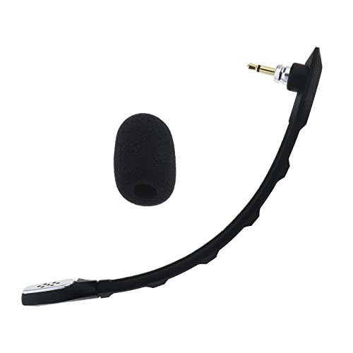 Create idea 3,5 mm Kopfhörer-Mikrofon, kompatibel mit Astro A40 TR Gaming-Headset, Ersatzteil, Abnehmbarer Mikrofonarm mit Schaumstoffabdeckung, Länge 16 cm, Schwarz Bild 1