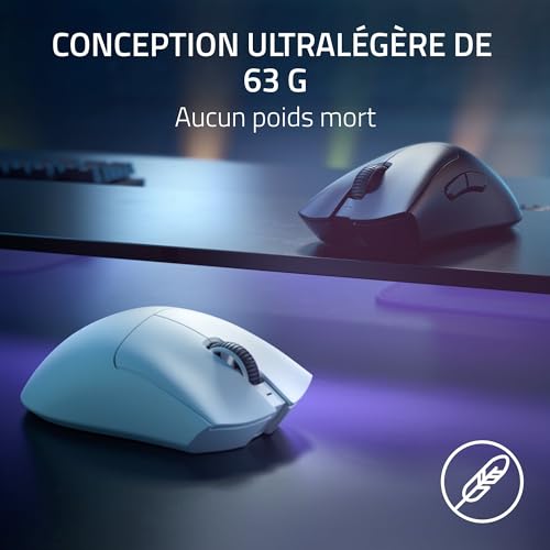 Razer DeathAdder V3 Pro - Kabellose ergonomische Esports-Maus Schwarz & Gigantus V2 XXL - Weiches Gaming-Mauspad für schnelle Spielstile und optimale Kontrolle, 940 x 410 x 4mm - Schwarz Bild 4