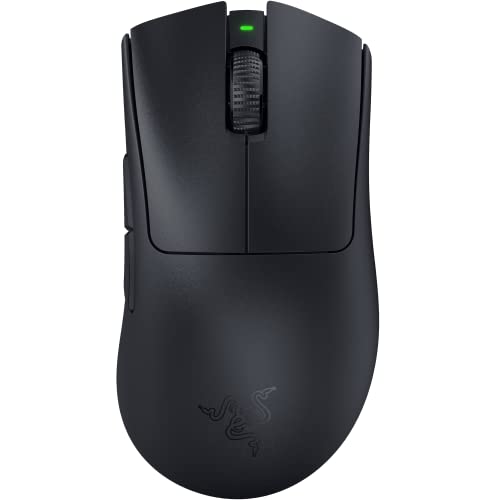 Razer DeathAdder V3 Pro - Kabellose ergonomische Esports-Maus Schwarz & Gigantus V2 Large - Weiches Gaming-Mauspad für schnelle Spielstile und optimale Kontrolle, 450 x 400 x 3mm - Schwarz Bild 2